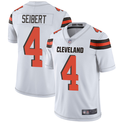 Cleveland Browns Austin Seibert Men White Limited Jersey #4 NFL Football Road Vapor Untouchable->cleveland browns->NFL Jersey